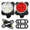 Rechargeable Waterproof Bicycle Bike LED Front Rear Tail Lights USB Mount