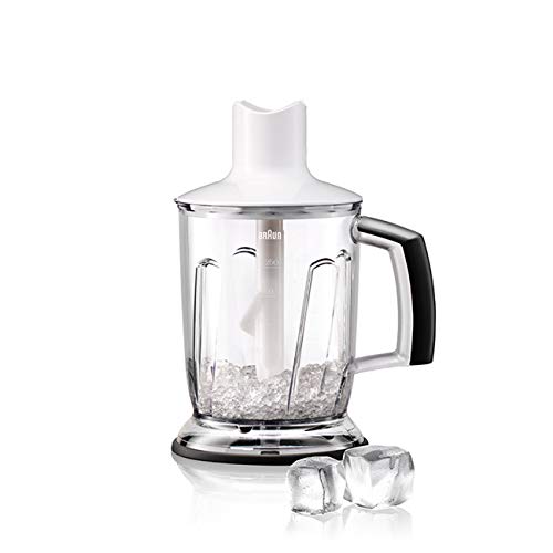 Braun Household MultiQuick 3, Hand Blender with Chopper & Whisk, MQ3045 Aperitive, White/Blue
