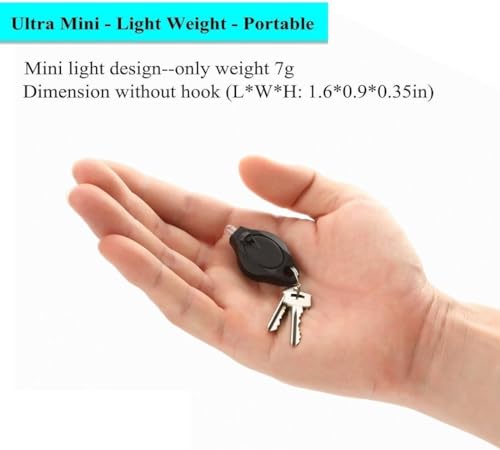 3 Pack Small Photon Micro Light Mini LED Keychain Keyring Torch/Flashlight