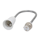 Aexit 2pcs (Lighting fixtures and controls) B22 to E27 Light Lamp Bulb All Direction Extender Adapter White (74ry291qf426) 30cm Length