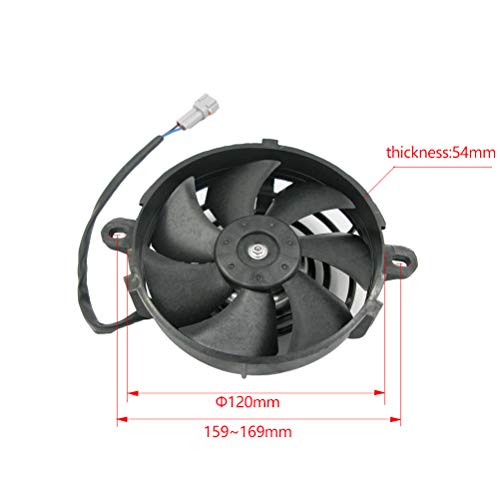 OTOM Universal Motorcycle Radiator Cooling Fan Oil Cooler Water Cooler Electric Fan 4inch 5inch For All Dirt Bike Motocross ATV (4 Inches)