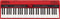 Roland GO:KEYS - 61-key Music Creation Piano Keyboard with Integrated Bluetooth Speakers, Red