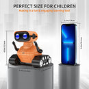 AONGAN Robot Toys - Remote Control Robot Toys for Kids, Dancing Singing Music LED Eyes Demo, Interactive Engaging Robots, USB Charging Tech Gifts Toys for Boys Girls 3 4 5 6 7 8 9 Years Old (Orange)