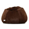 HOMESO Teardrop Shape Faux 5XL Fur Bean Bag Chair for Adults & Kids [No Filling] (Brown)