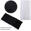 4 Pack Faux Sheepskin Car Seat Belt Pads Seatbelt Protector Soft Comfort Seat Belt Shoulder Strap Covers Harness Pads Guard Neck and Shoulder (Black)