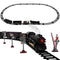 TOYANDONA Electric Train Set for Kids, Battery-Powered Train Toy Set with Smokes, Lights & Sound Include 4 Cars and 18 Tracks, Classic Toy Train Set Gifts for 3 4 5 6 Years Old Boys Girls
