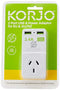 Korjo EU USB Power Adaptor, 2X USB Sockets, 1x AUS/NZ Socket, for Europe