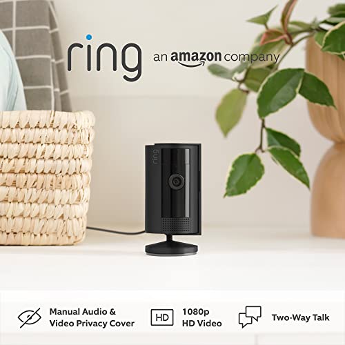 Introducing Ring Indoor Camera (2nd Gen) by Amazon | Plug-in indoor Security Camera | 1080p HD Video, Privacy Cover, Wi-Fi, DIY alternative to a CCTV system | 30-day free trial of Ring Protect