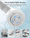 BCJJ Electric Spin Scrubber,Cordless Cleaning Brush,Shower Scrubber with 9 Replaceable Brush Heads, Power Scrubber 3 Adjustable Speeds, Spin Brush with Long Handle for Cleaning Bathroom Floor Tile Tub