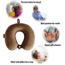 Memory Foam Travel Pillow, Comfortable Travel Neck Pillow U Shape, Support Neck and Head to Relieve Fatigue, Portable Neck Pillow Suitable for Planes, Trains, Self-Driving Cars