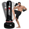 BOKEST Large Punching Boxing Bag with Stand - Inflatable Air Filled Kicking Bag Stands 69” - Adult Free Standing Kick Boxing Bag Home with Stand - Awesome MMA Bag to Use Indoors & Outdoors, Black Red