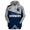 Hoodies NFL Rugby Pullover Cowboys Jersey 3D Colorful Fashion Print Men Long Sleeve,5XL