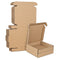 Corrugated Cardboard Shipping Boxes, 100x100x20mm (4"x4"x0.8") Small Parcel Boxes, Packaging Mailing Boxes for Business, Posting, Large Letter Packet Shipping, Storing or Gift(Pack of 10)
