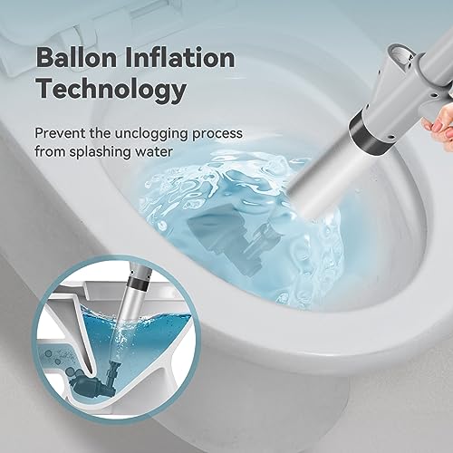 Aiment Toilet Plunger Air Drain Blaster: Air Plunger for Toilet Clog Remover, Manual Pumping Power Drain Blaster, High Pressure Unclog Gun, Heavy Duty Unclogger for Bathroom, Bathtub,Floor Drain