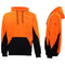 Zmart Australia HI VIS Safety Fleece Pull Over Hoodie Jumper Jacket Workwear Kangaroo Pen Pocket, Fluro Orange/Navy, S