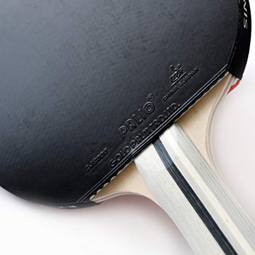 Palio Expert 3.0 Table Tennis Bat & Case - ITTF Approved, Beginner Ping Pong Racket