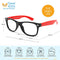 Cyxus Blue Light Blocking Glasses for Kids Anti Eye Strain Computer Glasses UV420 Filter Lens Lightweight Frame Eyeglasses Age 3-10(red)