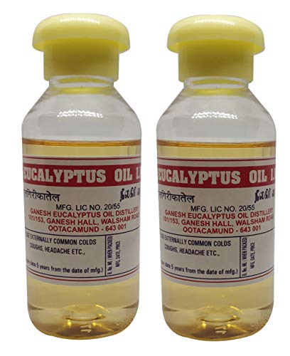 Nilgiris I.P Certified Indian Pharmacopoeia Eucalyptus Oil (60 ml)- Pack of 2