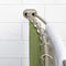 Zenna Home NeverRust Aluminum Double Curved Tension Shower Curtain Rod, 50 to 72-Inch, Satin Nickel