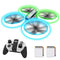 AVIALOGIC Q9s Drone for Children with Altitude Hold and Headless Mode, RC Quadcopter with Blue & Green Lights and 2 Batteries, Toy Drone for Children and Beginners