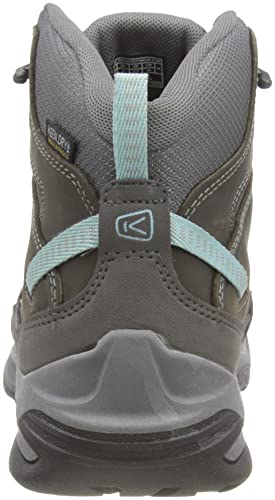 KEEN Female Circadia Mid WP Steel Grey Cloud Blue Size 6.5 US Hiking Boot