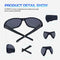 Polarized Sports Sunglasses for Men Women Sun Glasses Shades for Fishing Driving Cycling Running