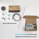 Decaura 3-Mode Handheld Shower Head with 150cm Shower Hose Brass Wall Elbow Bracket Soft Spray Luxury Massage (Chrome)
