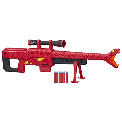 Nerf Roblox Zombie Attack: Viper Strike Dart Blaster, Includes Code to Redeem Exclusive Virtual Item, 6-Dart Clip, 6 Nerf Elite Darts, Bipod