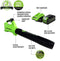 Greenworks 40V Axial Blower (450 CFM / 120 MPH), 4Ah USB Battery and Charger, BL40B411