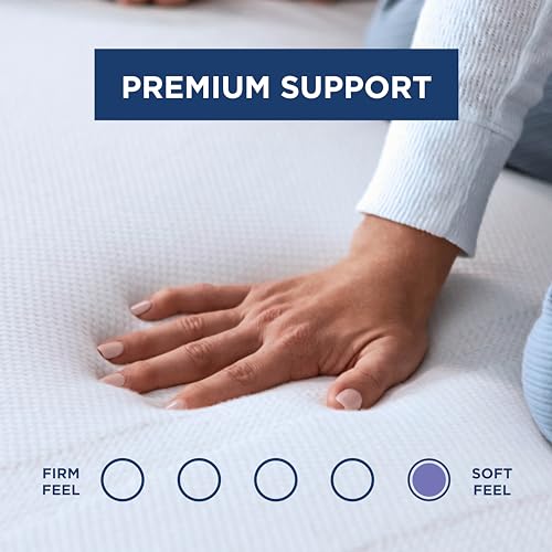 TEMPUR-PEDIC 11284130 Supreme 3-Inch Premium Foam Mattress Topper, Adaptable Personalized Comfort, Pressure Relieving, Assembled in The USA, Full, White, Double