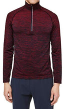 Lululemon Mens Metal Vent Tech 1/2 Zip Long Sleeve Shirt, Womens, Spicy Red/True Navy, Small
