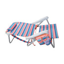 Hurley Deluxe Backpack Beach Chair, One Size, Sherbet