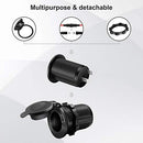 12V Cigarette Lighter Socket Car Marine Motorcycle ATV RV Lighter Socket Power Outlet Socket Receptacle Waterproof Plug 3Pack By MXRS