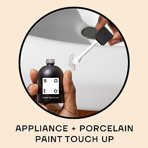 soto White Paint Touch Up, Appliance + Porcelain, High-Gloss Finish (No. 04 White Haze) - 1.5 Ounces/45 Milliliters of Enamel + Bathtub Repair for Tub, Tile, Appliances, Interior/Exterior