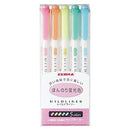 Zebra Highlighter Mildliner, 5 Color Set (WKT7-5C)