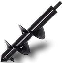 4" x 12" Easy Planter Garden Auger - Seedlings & Bedding Plant, Umbrella Hole Digger Ice Hole Digger Solid Shaft Auger,Plant Flower Bulb Auger Post Hole Digger for 3/8” Hex Drive Drill