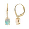 Gin & Grace 14K Yellow Gold Natural Ethiopian Opal Earrings With Diamonds For Women