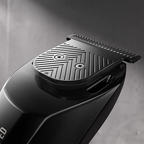 MANSCAPED™ The Beard Hedger™ Premium Men's Beard Trimmer, 20 Length Adjustable Blade Wheel, Stainless Steel T-Blade for Precision Facial Hair Trimming, Cordless Waterproof Wet/Dry Clipper