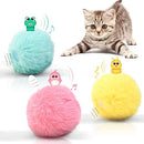 Cat Toys Balls with Catnip,WoyuSmile 3 Pack Fluffy Plush Chirping Catnip Toy Balls,Interactive Cat Toy for Indoor Cats Exercise, Fun Kitty Kitten Kicker Toys