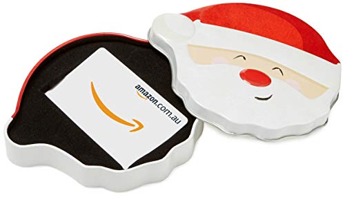 Amazon.com.au Gift Card for Custom Amount in a Santa Smile Tin