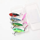 WANBY Proven Explosive Color Special Spinner Spoon Swimbait Vibrating Jigging Freshwater Saltwater Fishing Lures with Hook Fishing Tackle for Trout Bass Salmon（4Pcs）