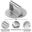 HULISEN Cheese Melting Dome & Smashed Burger Press, 9 Inch Heavy Duty Round Basting Cover with Stainless Steel Burger Smasher, Griddle Accessories Kit for Flat Top Grill Cooking Indoor/Outdoor