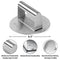 HULISEN Cheese Melting Dome & Smashed Burger Press, 9 Inch Heavy Duty Round Basting Cover with Stainless Steel Burger Smasher, Griddle Accessories Kit for Flat Top Grill Cooking Indoor/Outdoor