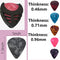 60pcs Guitar Picks with Two Holder, Guitar Plectrums for Gift Acoustic Guitar, Bass and Electric Guitar, Mixed Colors Three Thickness