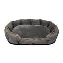 PaWz Electric Heated Dog Bed,Heating Mat for Dog & Cat,Pet Supplies Washable with Removable Cover,70×60×18cm,Grey