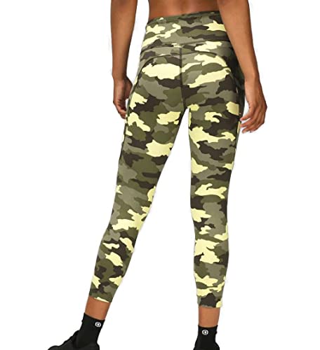 LULULEMON Fast and Free 7/8 Tight 25", Heritage 365 Camo Crispin Green Multi, 12