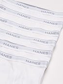 Hanes Men's 6-Pack FreshIQ Tagless Cotton Brief, White, Medium