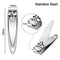 28 Pieces Fingernail Nail Clippers Bulk Thick Stainless Steel Toe Nail Clippers Nail Cutter Set Portable Sturdy Nail Clippers for Men and Women