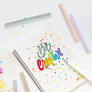 12 Pieces Aesthetic Bible Highlighters and Pens No Bleed with Chisel Tip Pastel Markers Multicolor Kawaii Stationary for Office School Supplies (Cute Style)