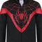 Marvel Spider-Man Miles Morales Boys Zip Up Hooded Sweatshirt and Pants Set for Toddlers and Big Kids Black, Black, 2 Years